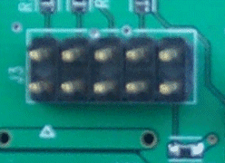 BDM Connector showing pin 1