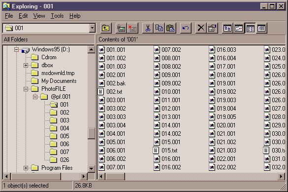 PhotoFile Library Screenshot