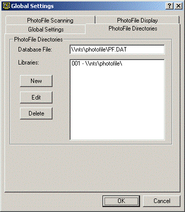 PhotoFile Directories